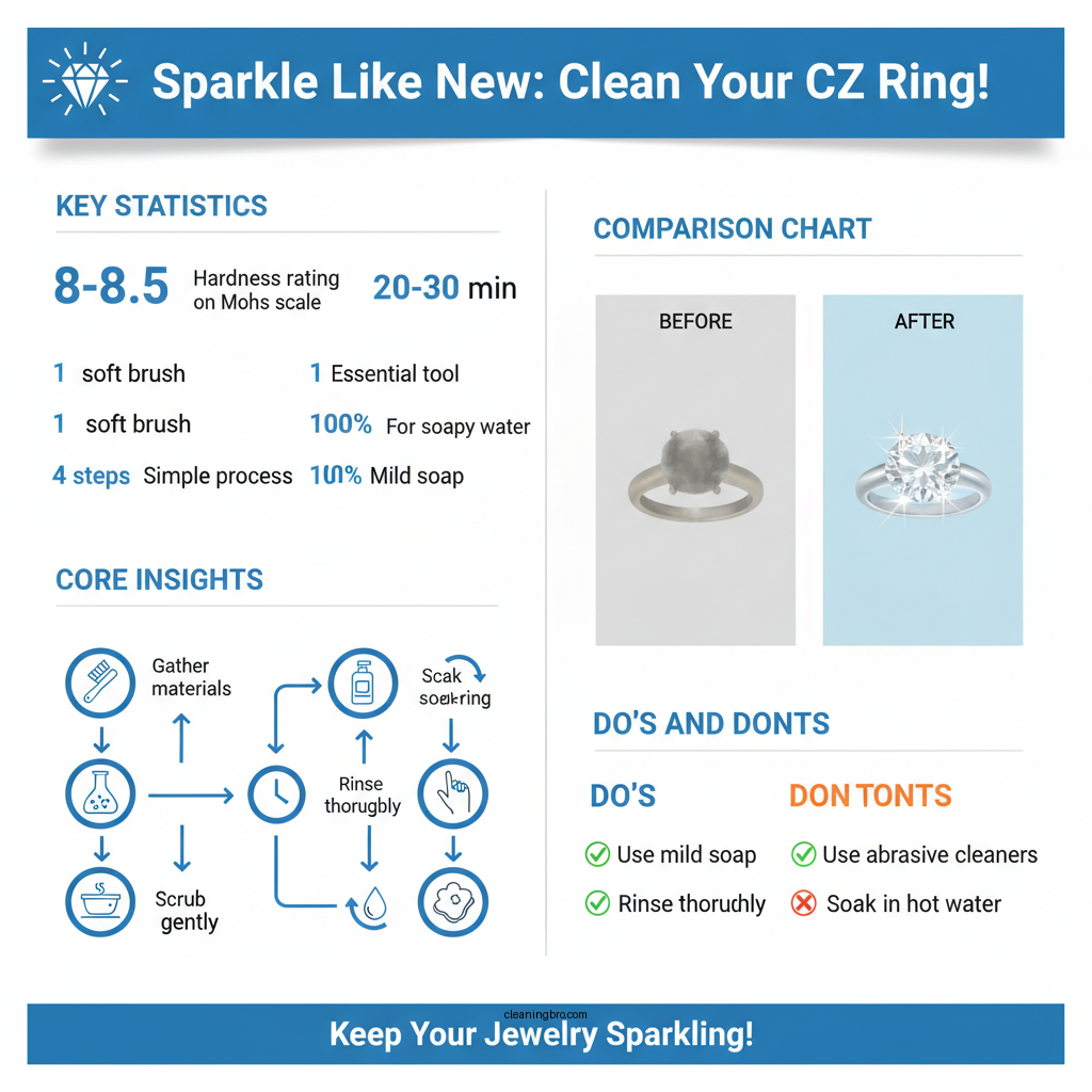 how do you clean a cubic zirconia ring - Data Infographic and Statistics