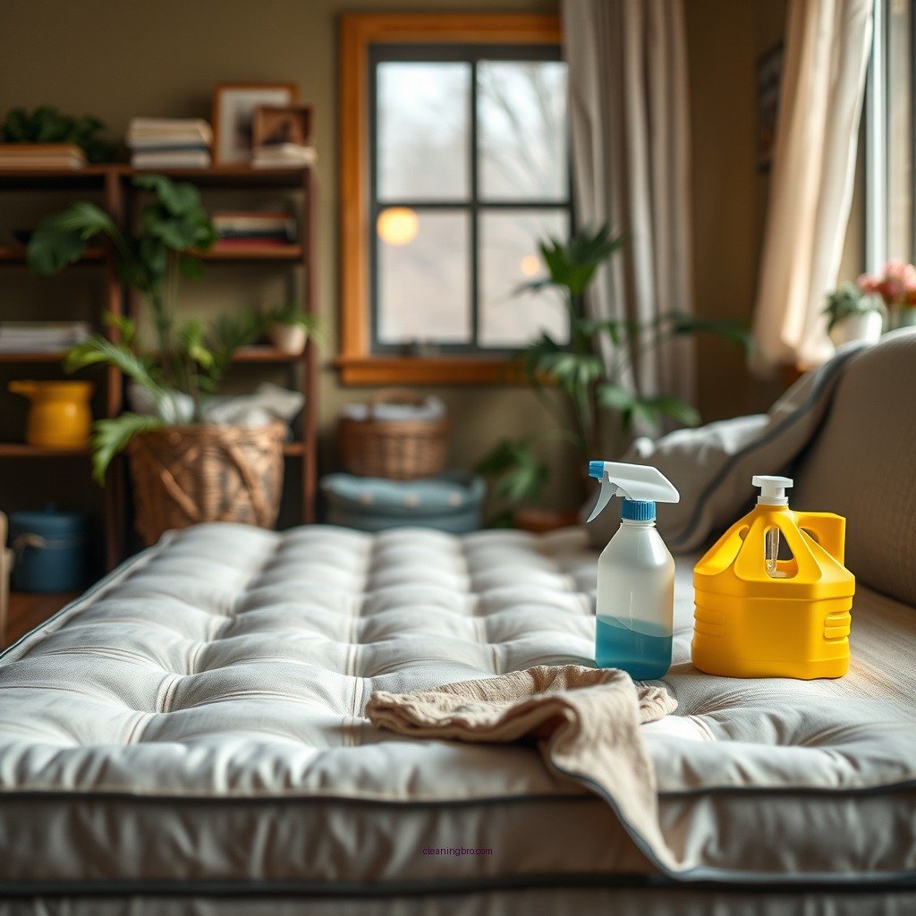 Gather Your Cleaning Supplies - how do you clean a futon mattress