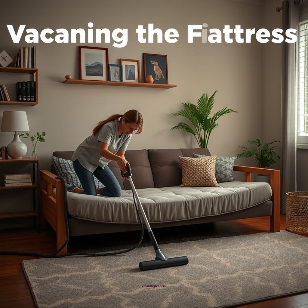 Vacuuming the Futon Mattress - how do you clean a futon mattress