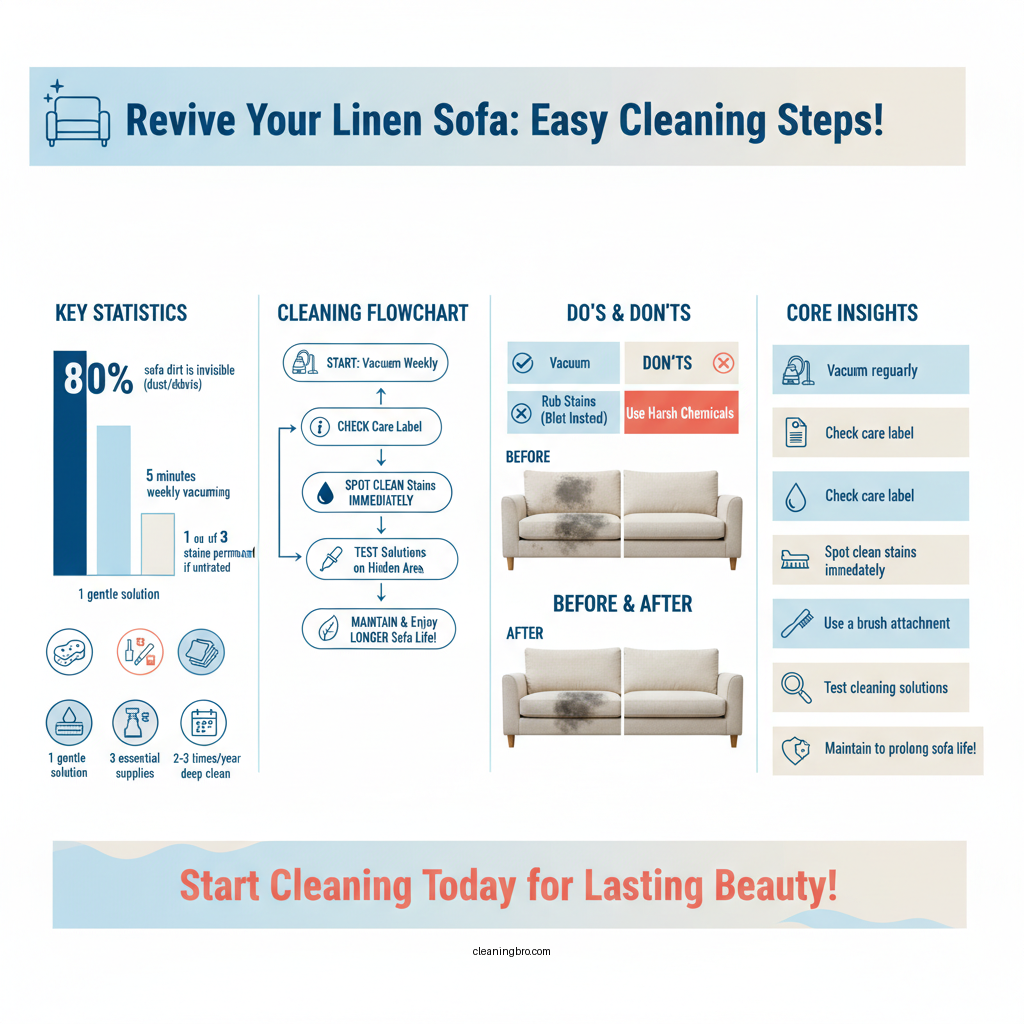 how do you clean a linen sofa - Data Infographic and Statistics