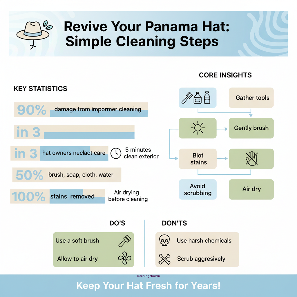 how do you clean a panama hat - Data Infographic and Statistics