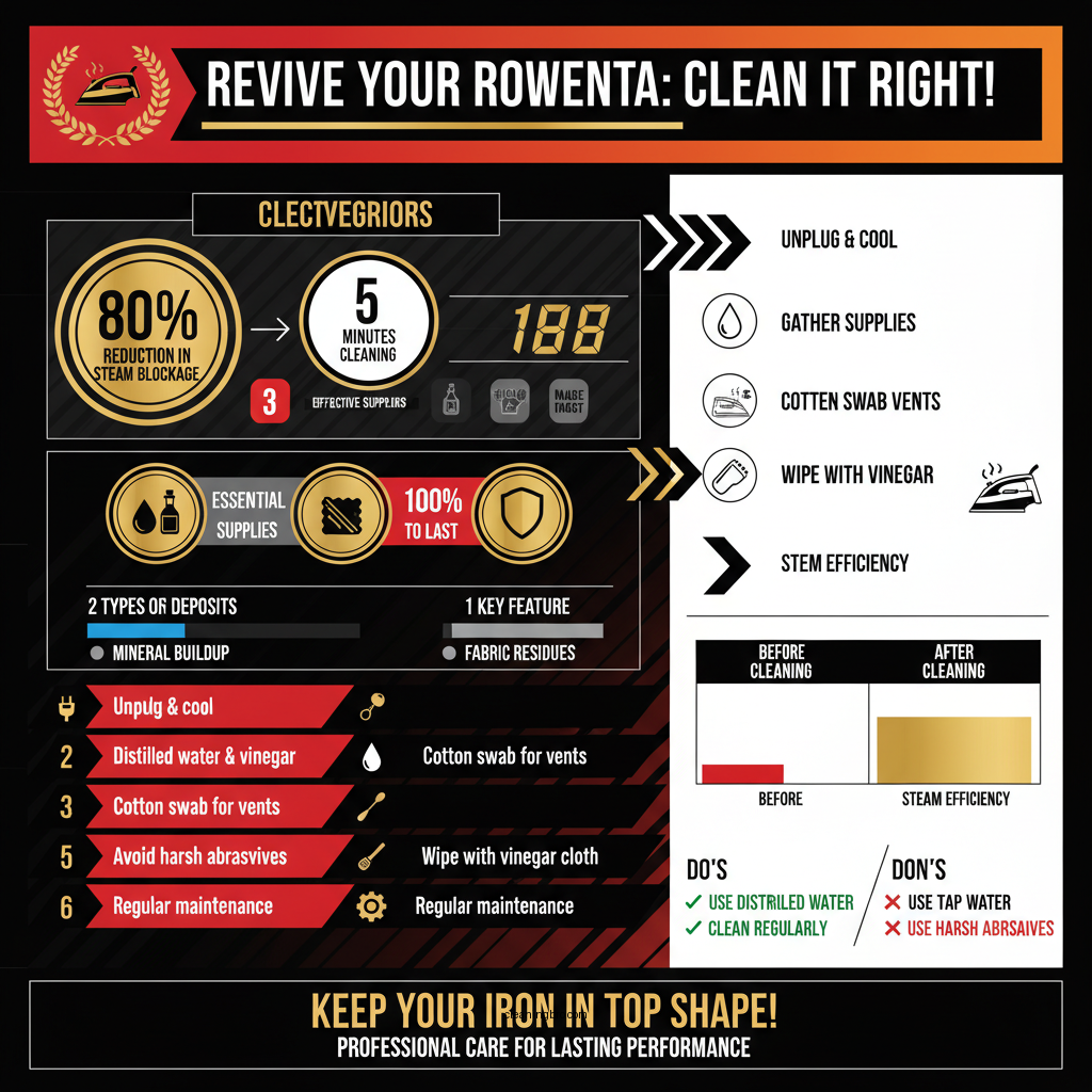 how do you clean a rowenta steam iron - Data Infographic and Statistics