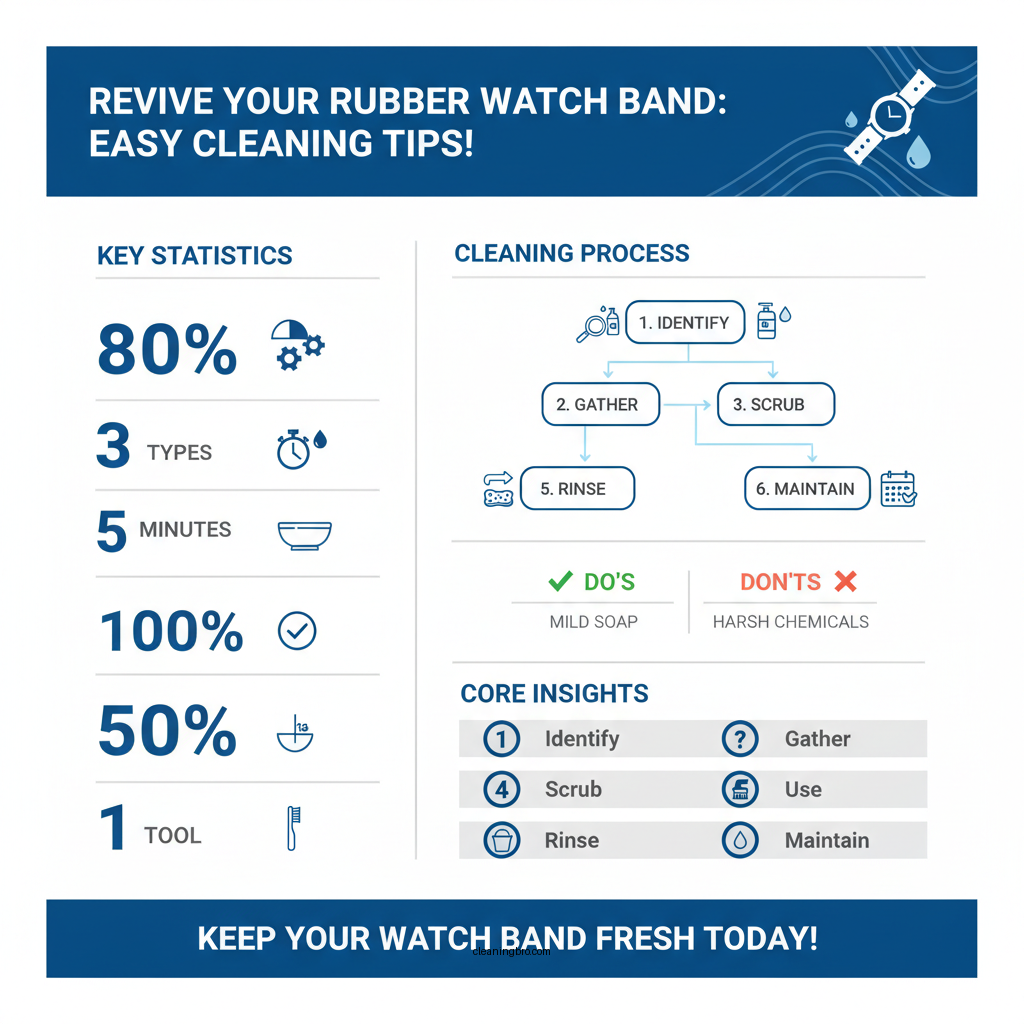 how do you clean a rubber watch band - Data Infographic and Statistics