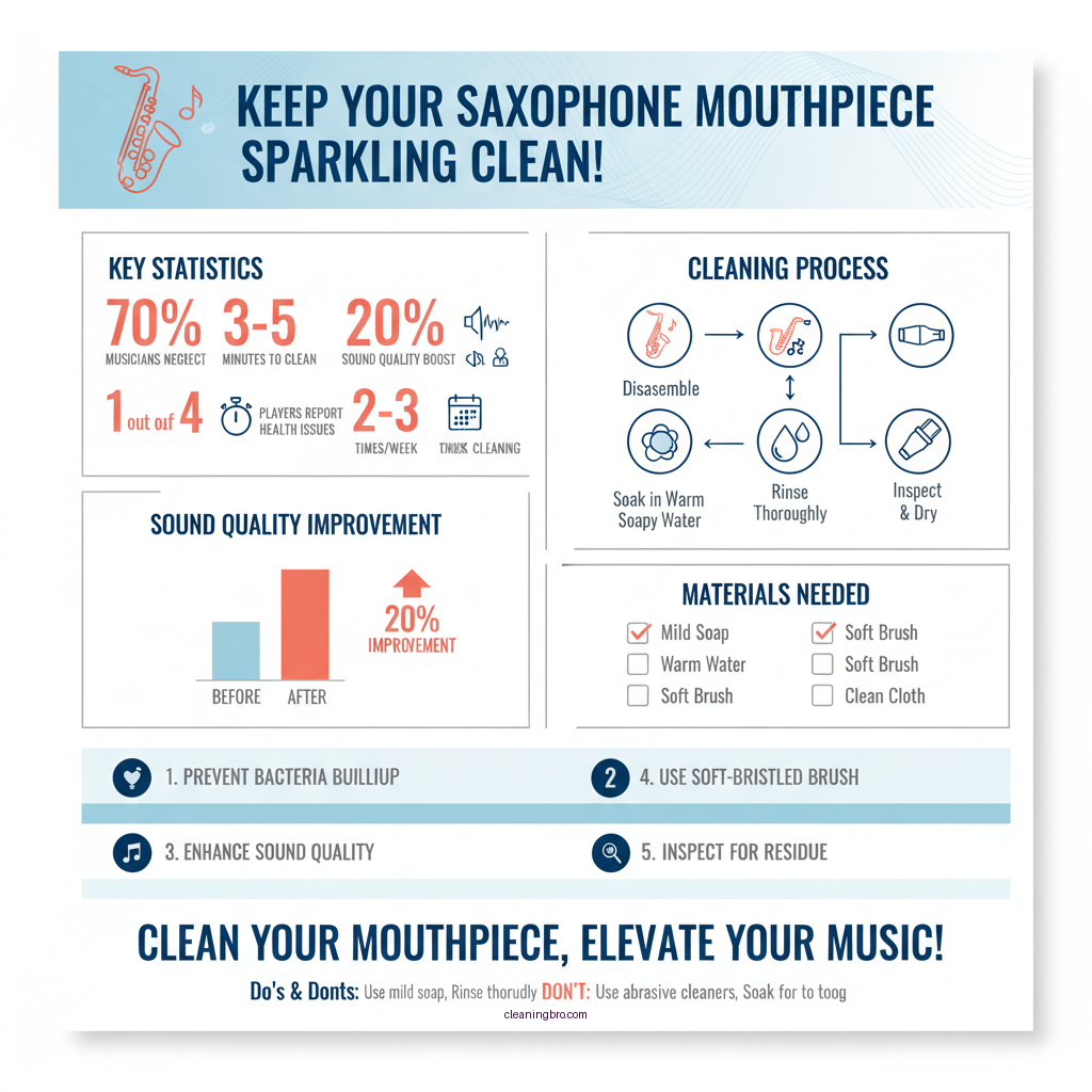 how do you clean a saxophone mouthpiece - Data Infographic and Statistics