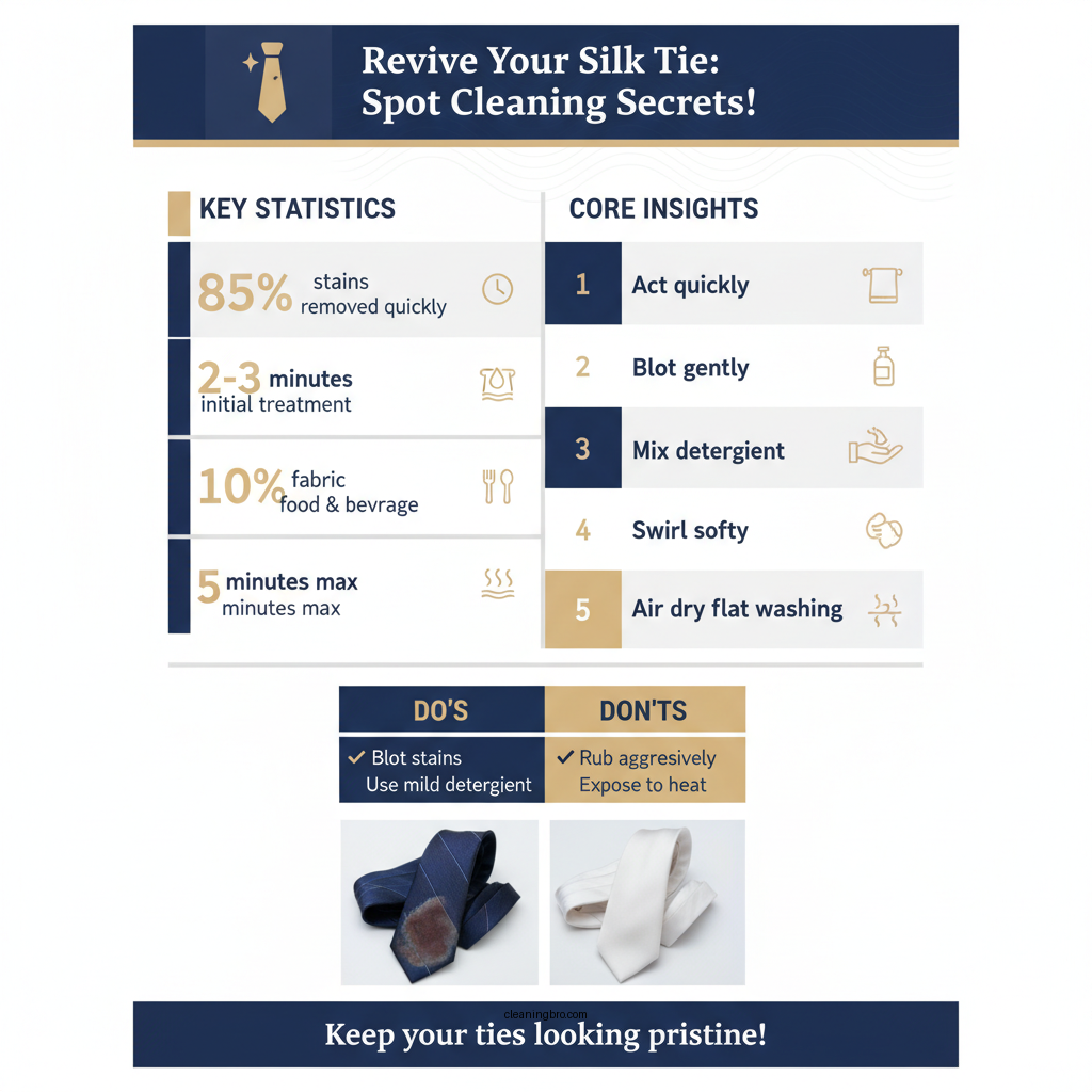 how do you clean a silk tie - Data Infographic and Statistics