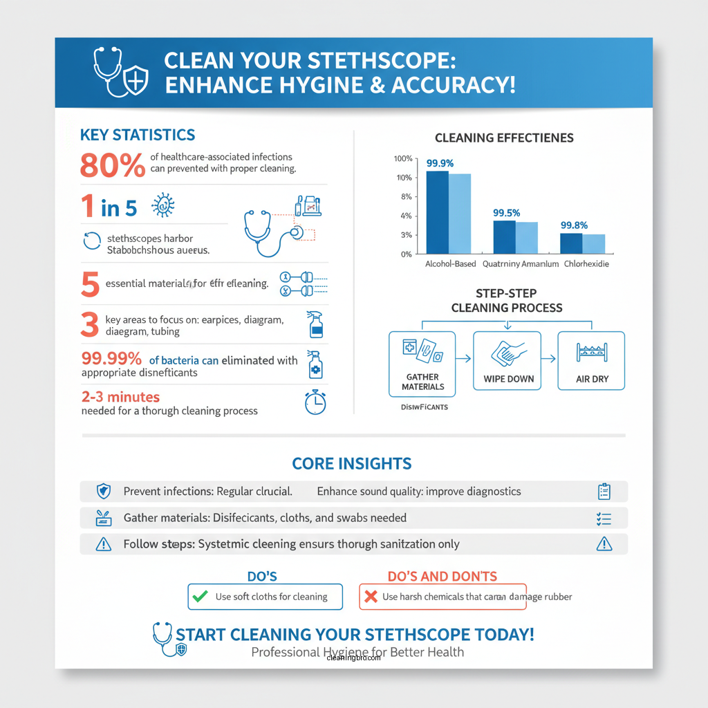 how do you clean a stethoscope - Data Infographic and Statistics