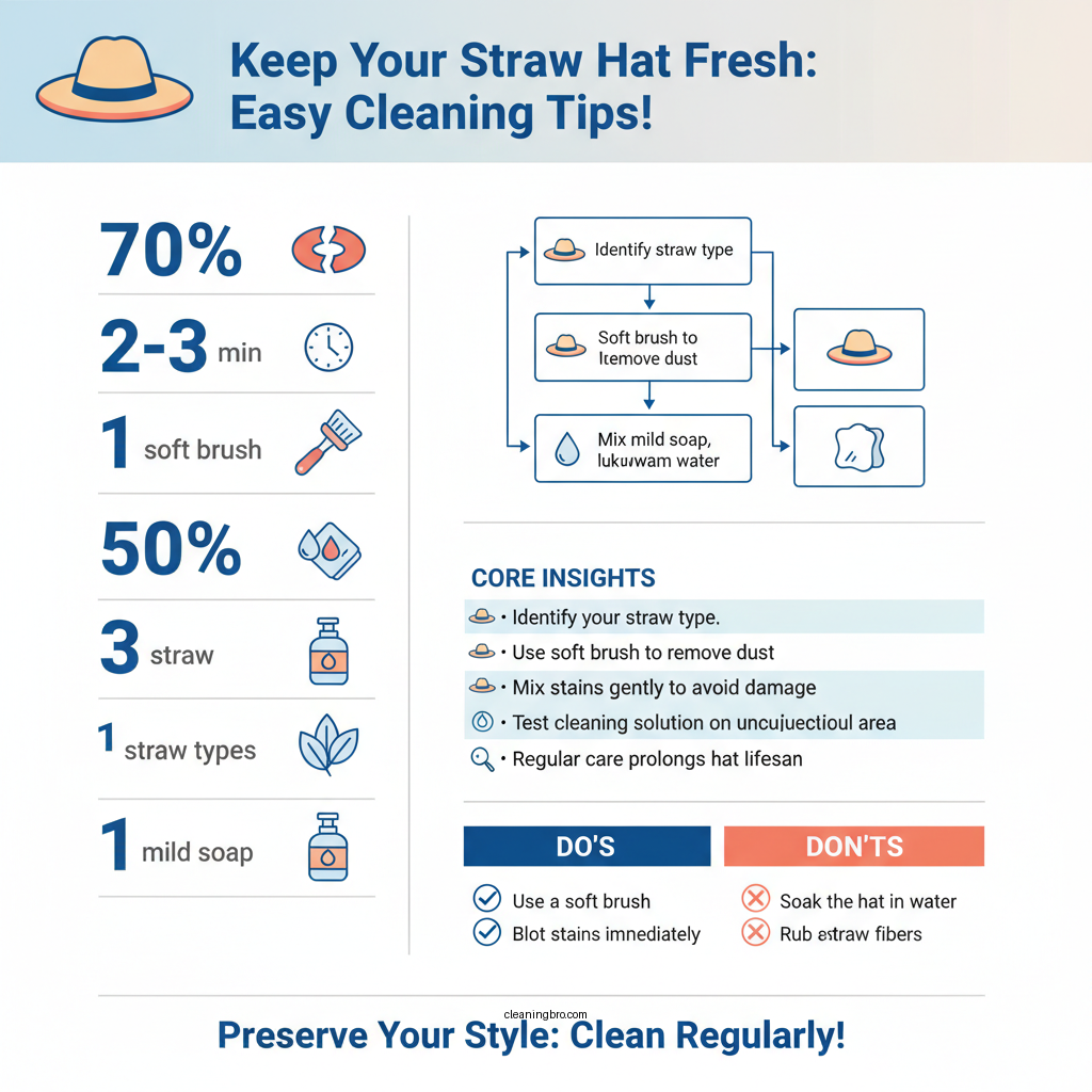 how do you clean a straw hat - Data Infographic and Statistics