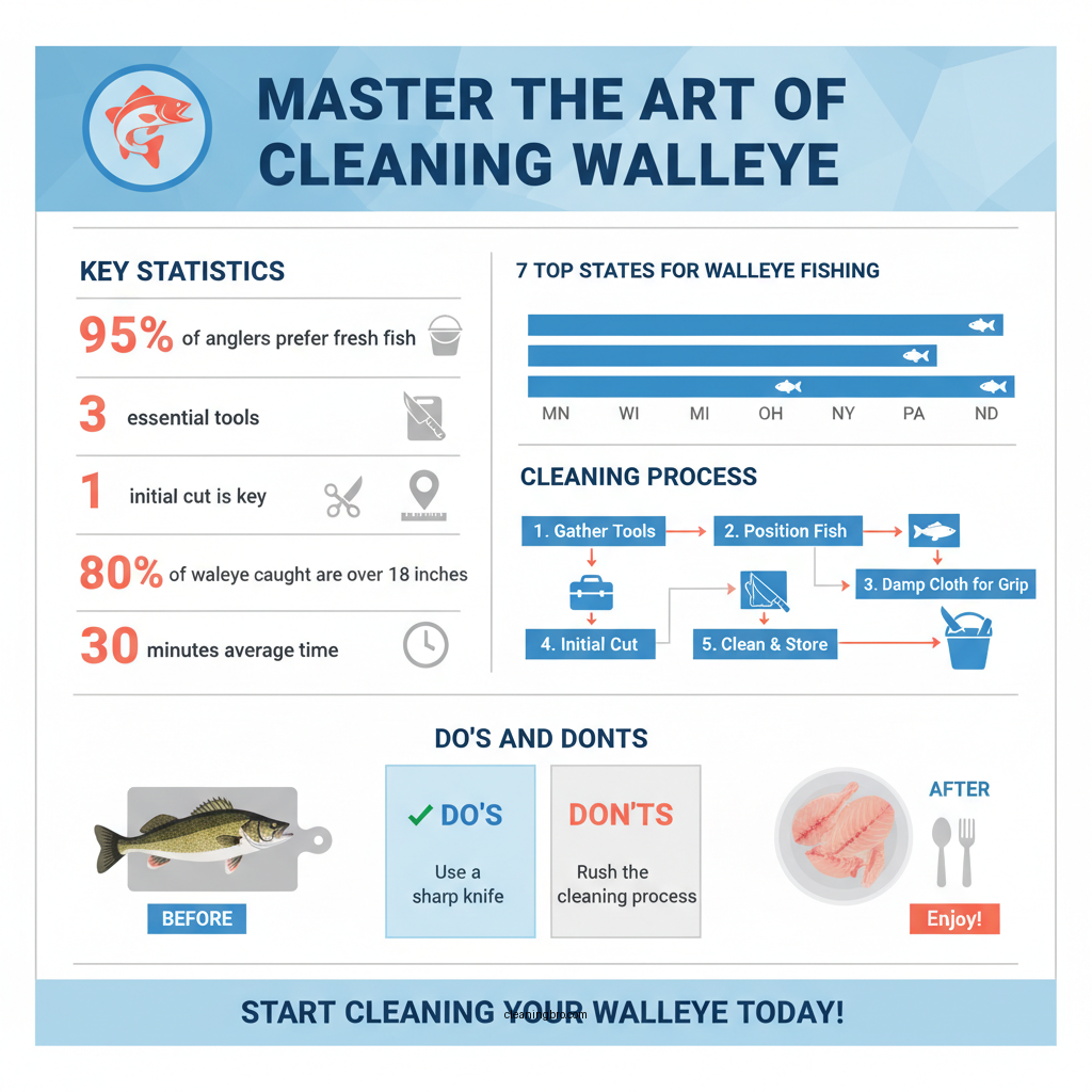 how do you clean a walleye - Data Infographic and Statistics
