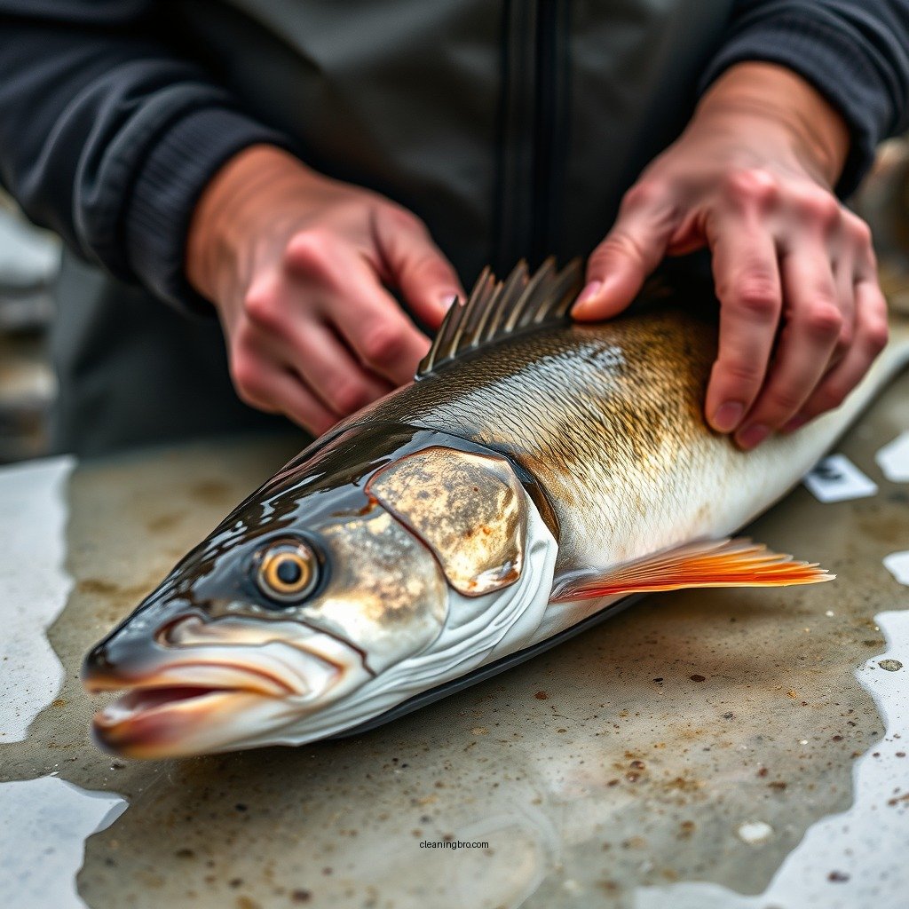 Preparing the Walleye for Cleaning - how do you clean a walleye