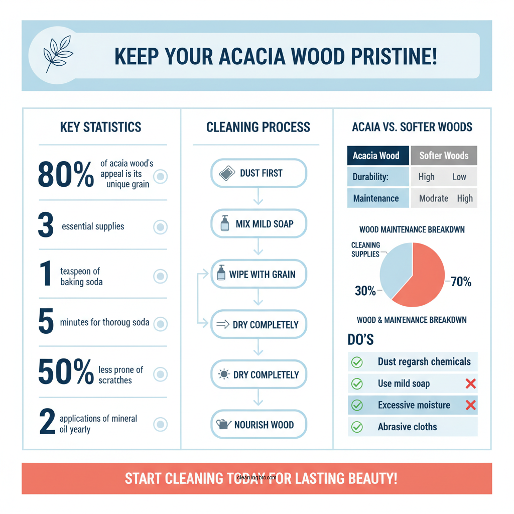 how do you clean acacia wood - Data Infographic and Statistics