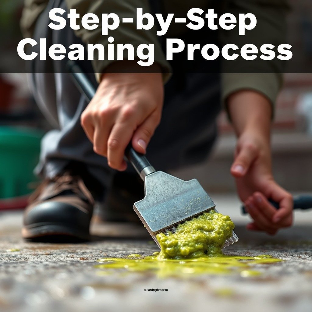 Step-by-Step Cleaning Process - how do you clean algae off concrete