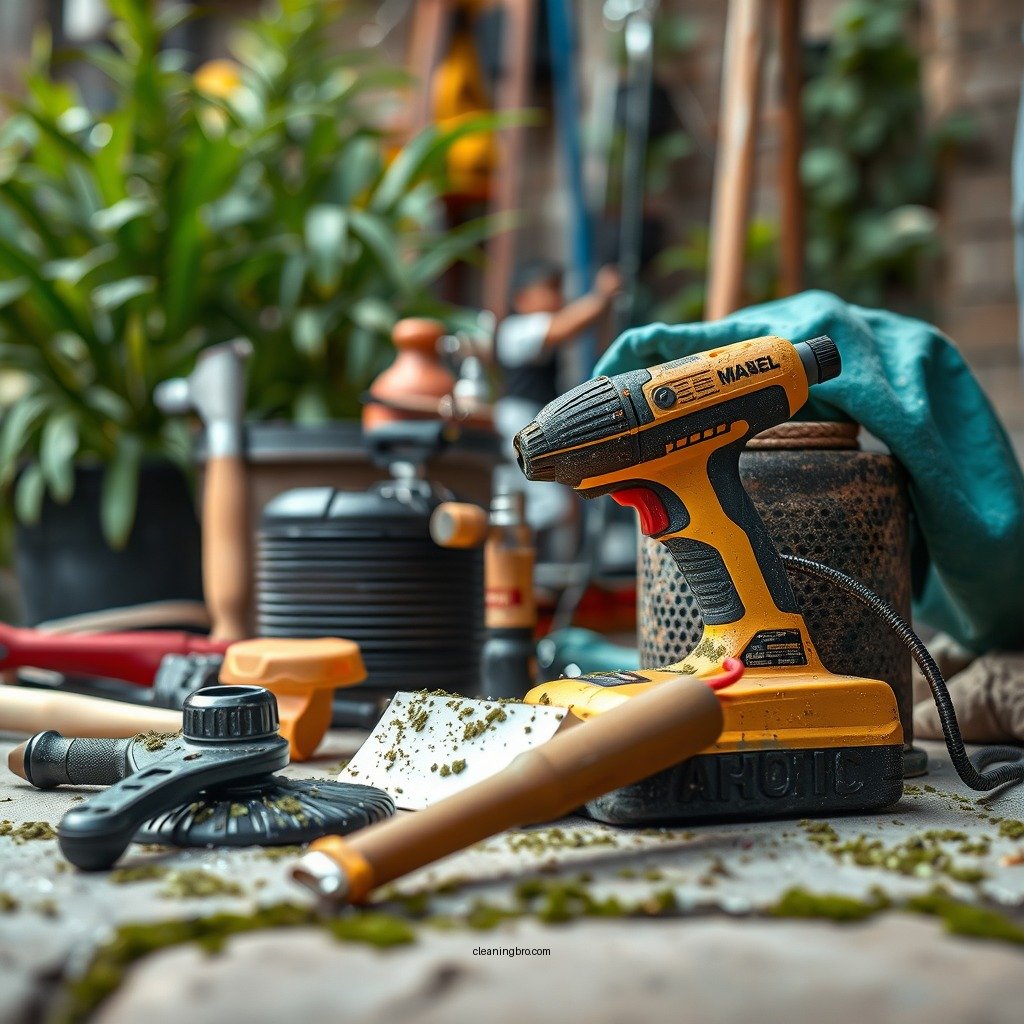 Tools and Supplies Needed - how do you clean algae off concrete