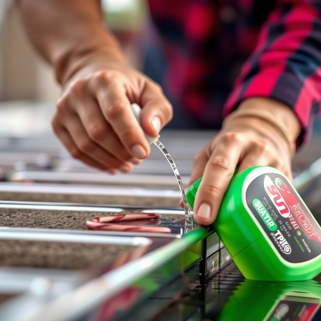 Apply the Cleaning Solution - how do you clean aluminum pontoons