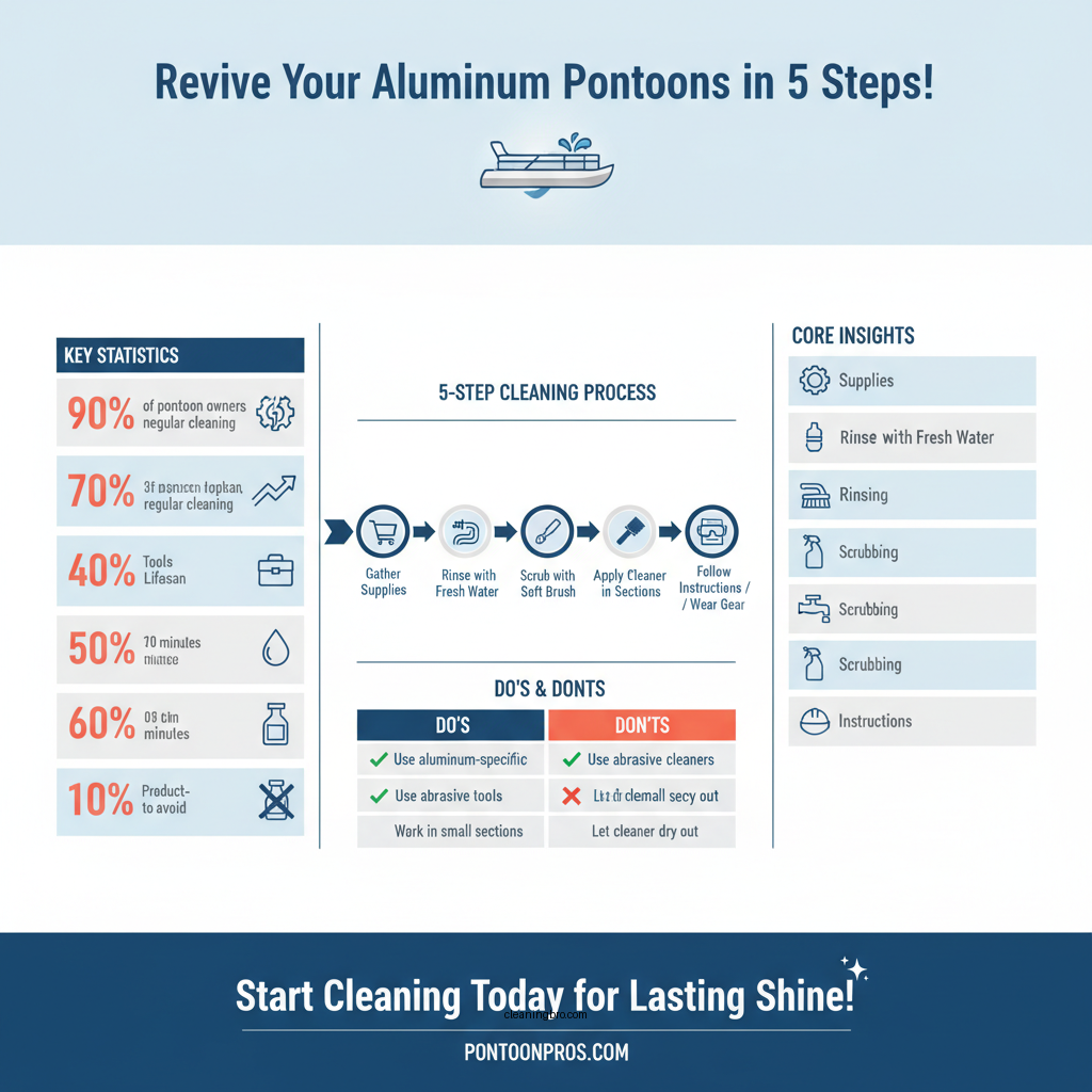 how do you clean aluminum pontoons - Data Infographic and Statistics