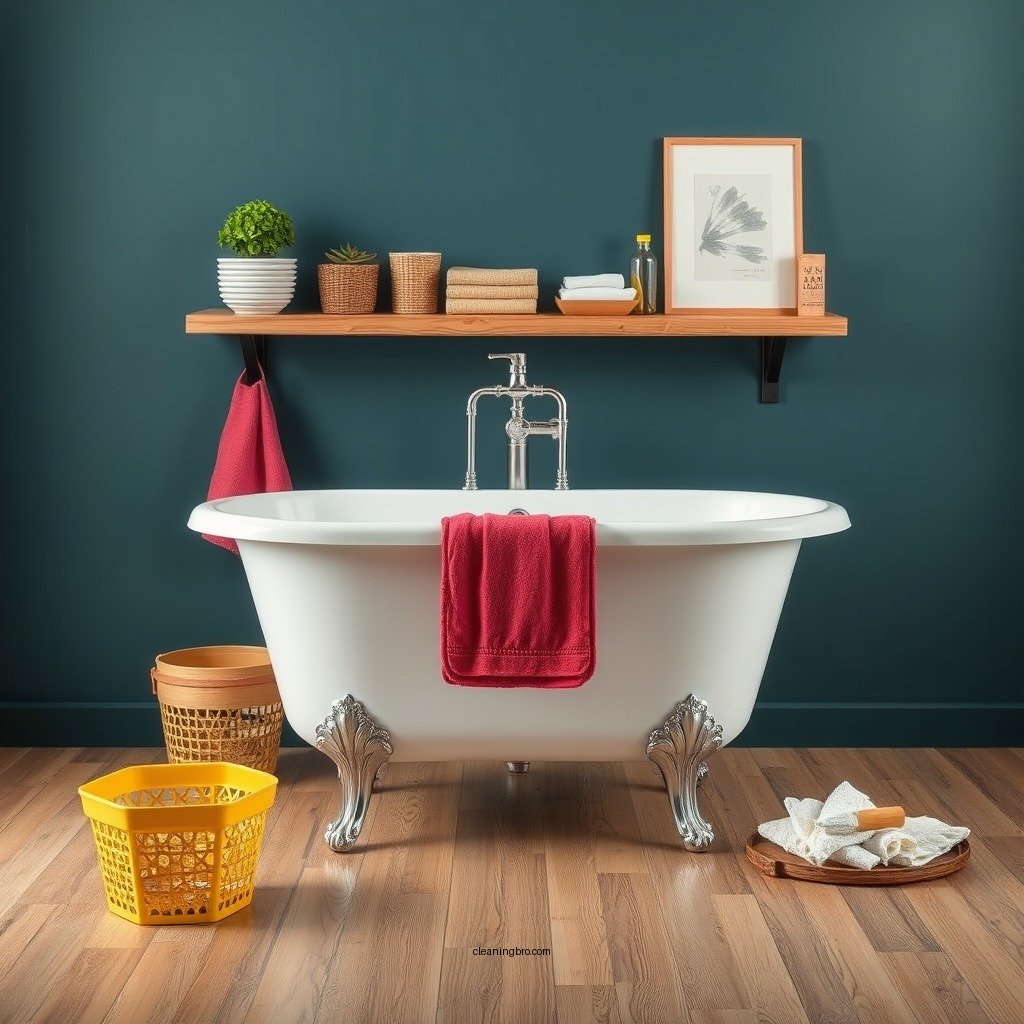 Gather Your Supplies - how do you clean an acrylic tub