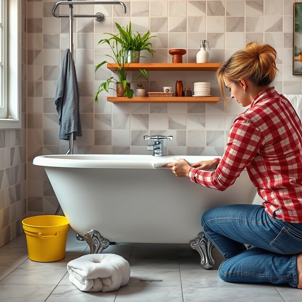 Pre-Cleaning Preparation - how do you clean an acrylic tub