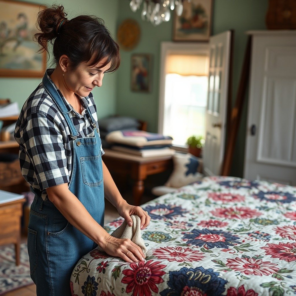 Preparing for Cleaning - how do you clean an antique quilt