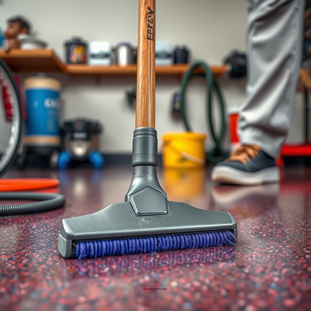 Sweep and Vacuum - how do you clean an epoxy garage floor