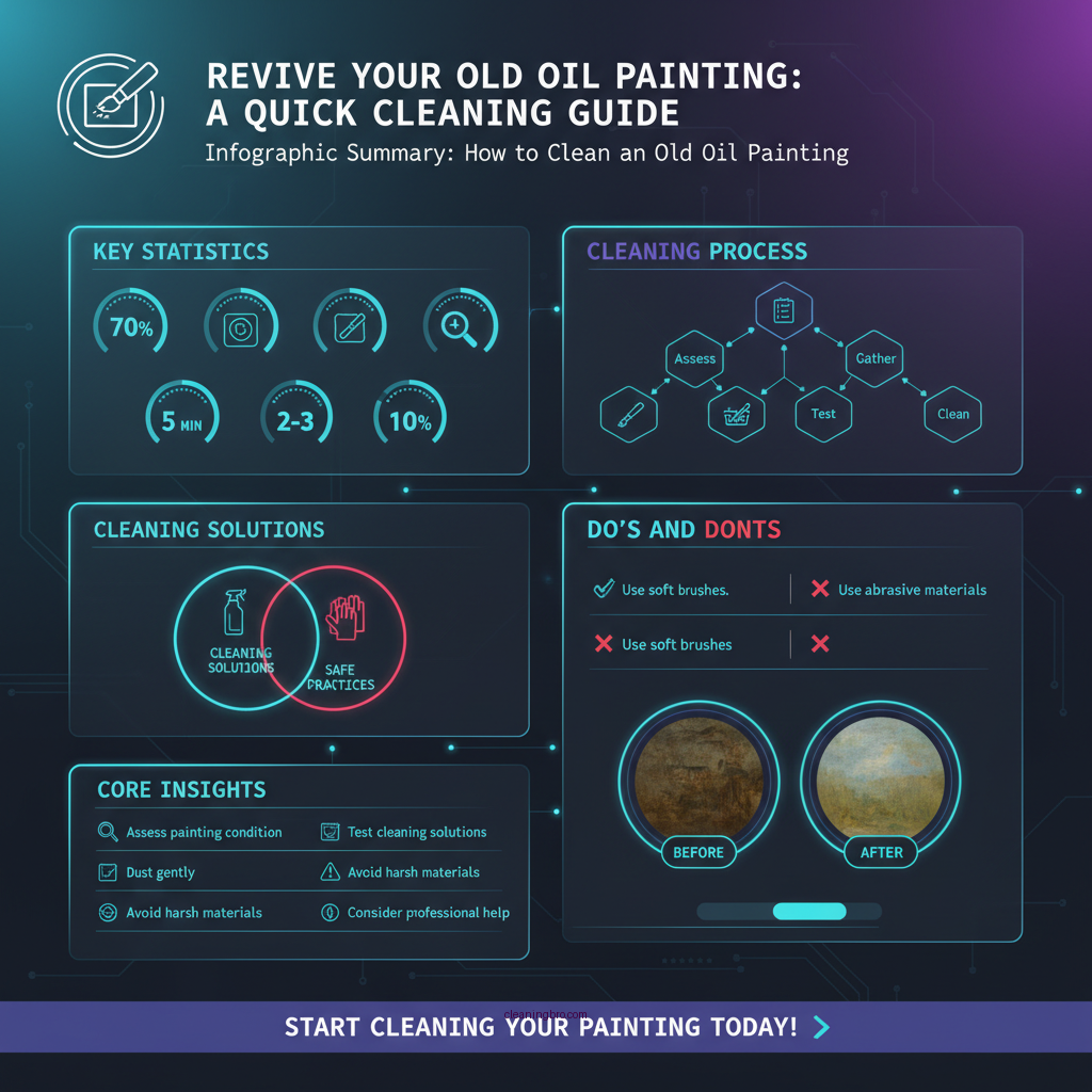 how do you clean an old oil painting - Data Infographic and Statistics