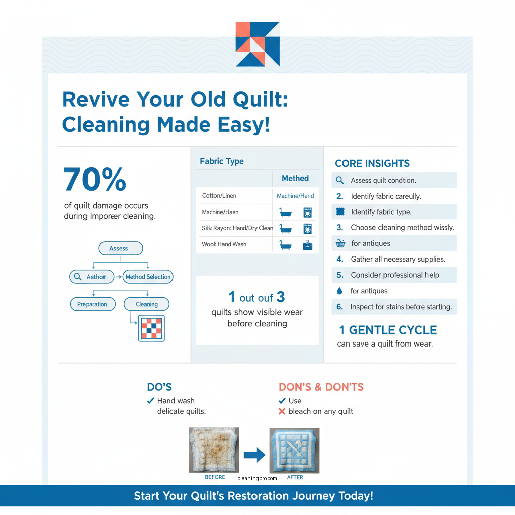 how do you clean an old quilt - Data Infographic and Statistics