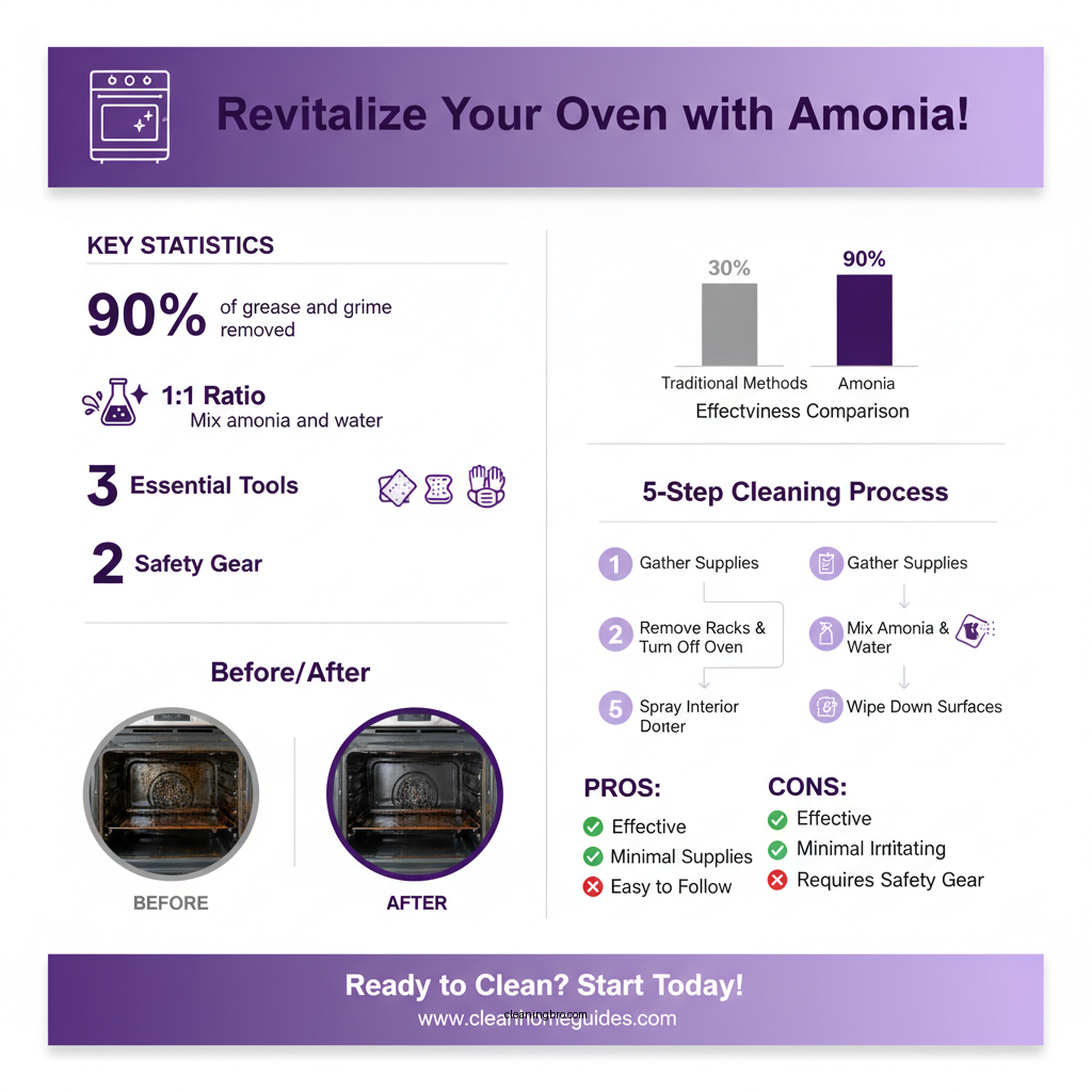 how do you clean an oven with ammonia - Data Infographic and Statistics