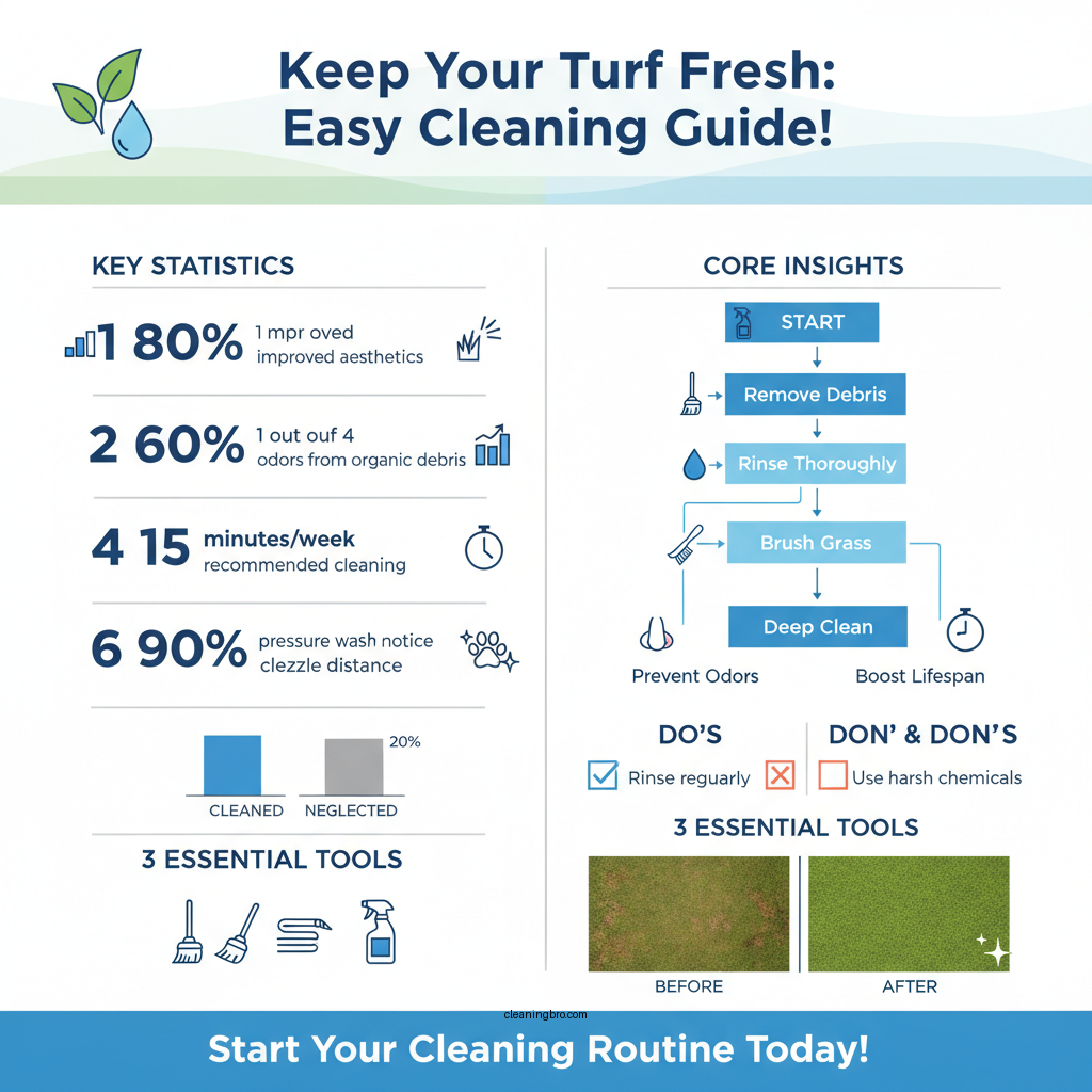 how do you clean artificial grass - Data Infographic and Statistics