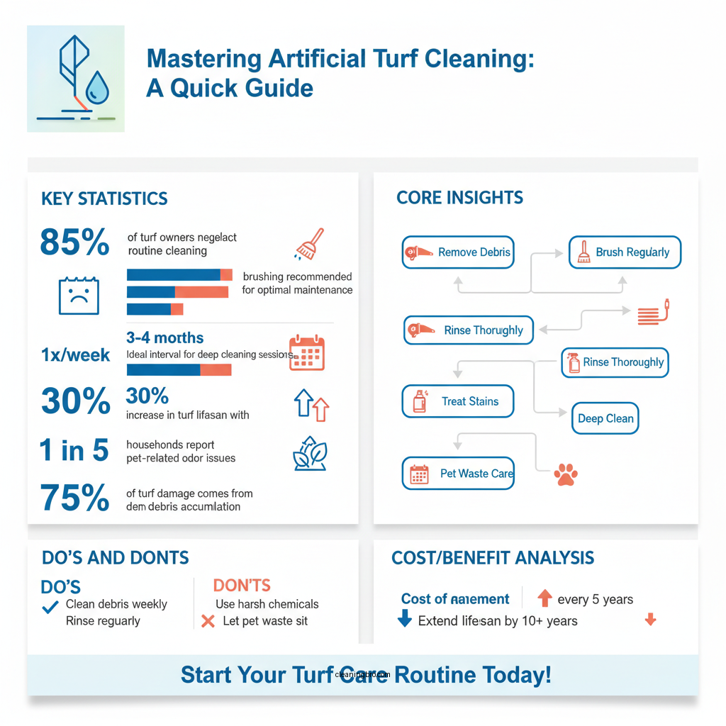 how do you clean artificial turf - Data Infographic and Statistics