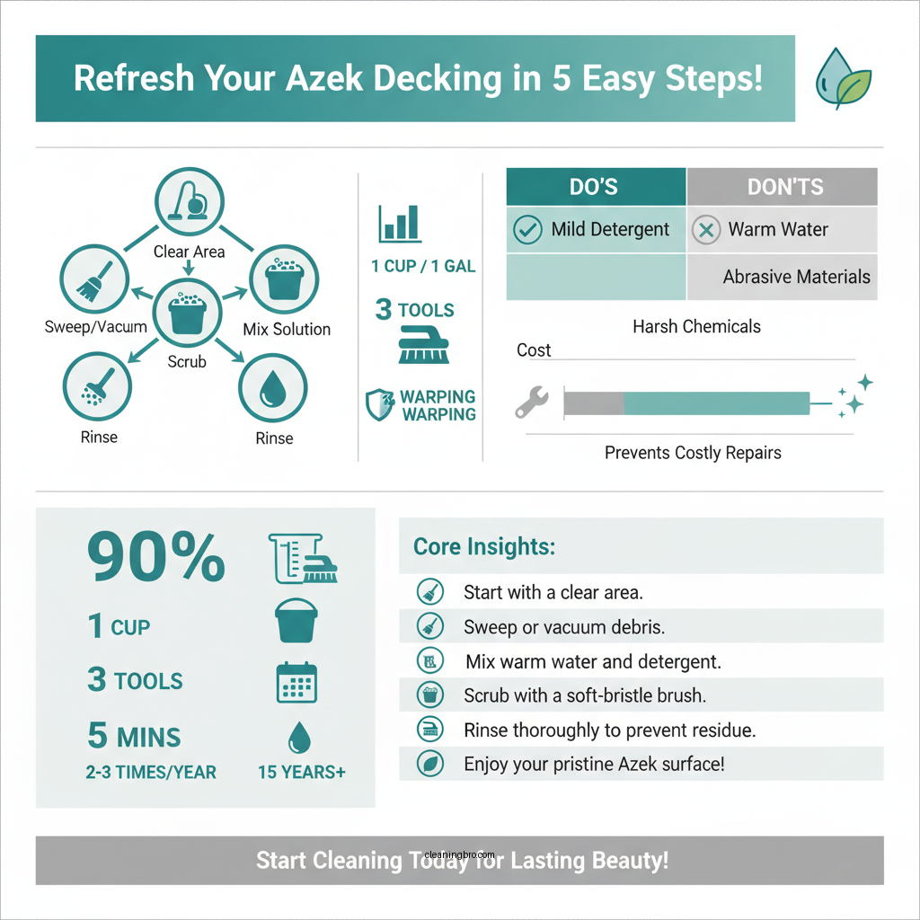 how do you clean azek decking - Data Infographic and Statistics