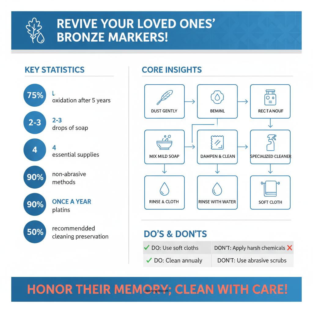 how do you clean bronze grave markers - Data Infographic and Statistics