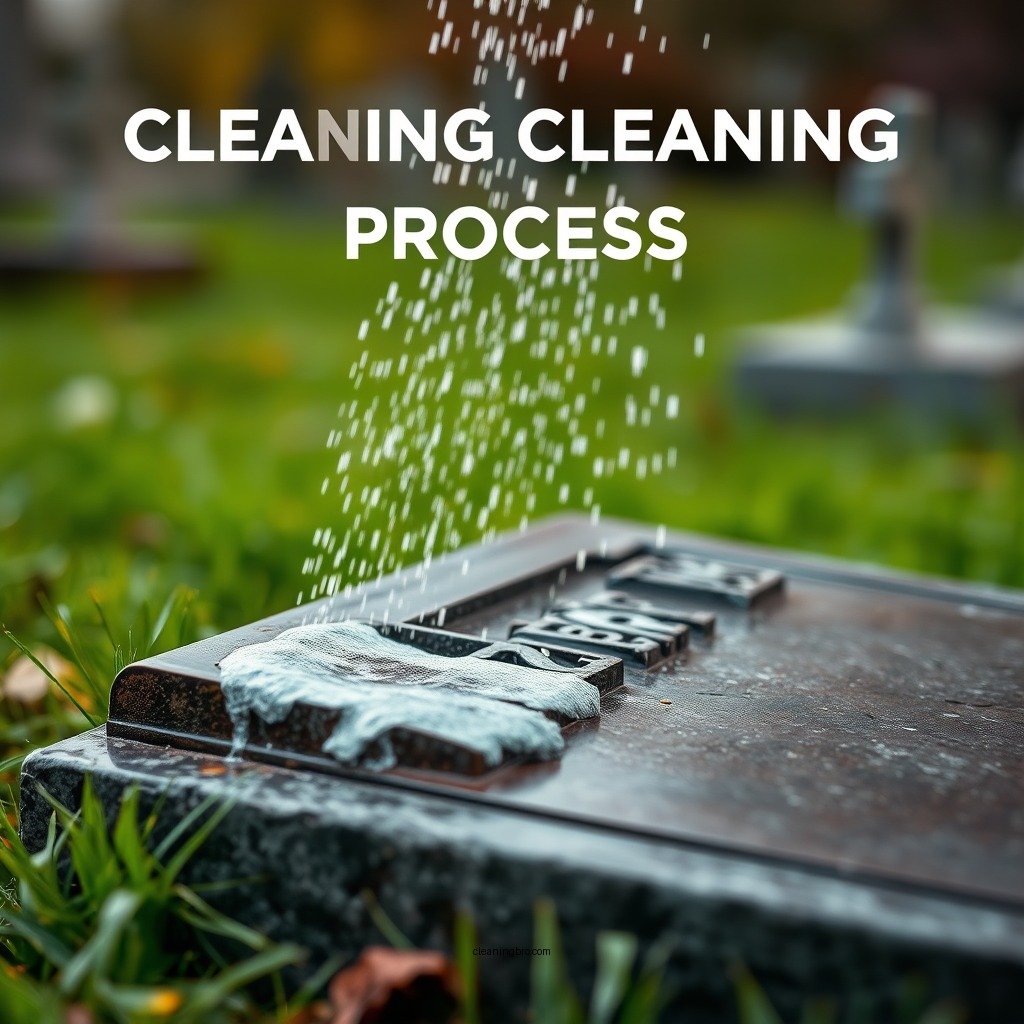 Step-by-Step Cleaning Process - how do you clean bronze grave markers