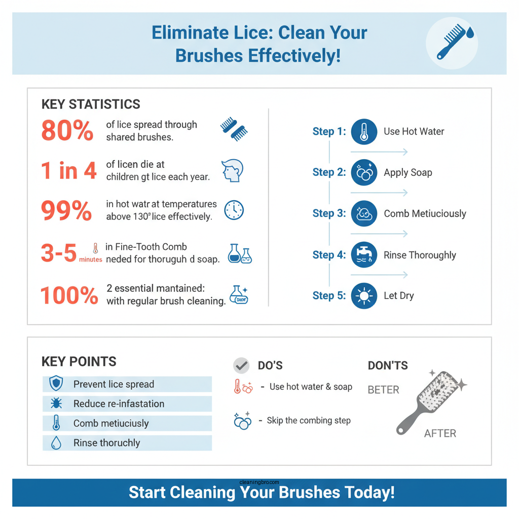 how do you clean brushes after lice - Data Infographic and Statistics