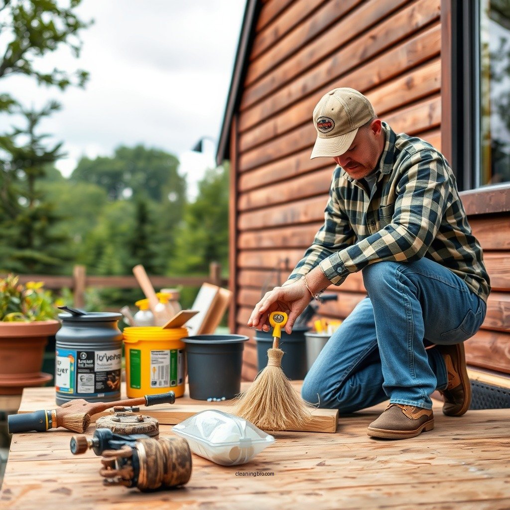 Gathering Your Supplies - how do you clean cedar siding