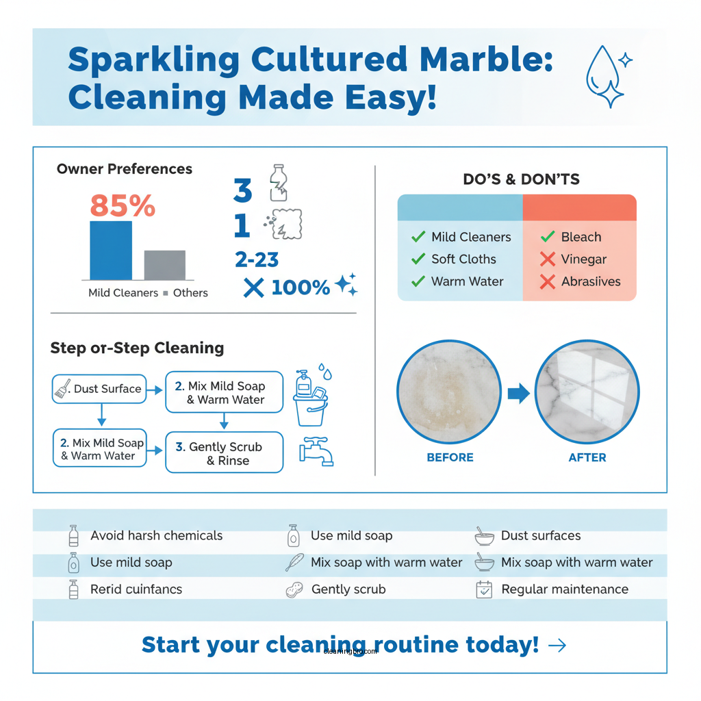 how do you clean cultured marble - Data Infographic and Statistics