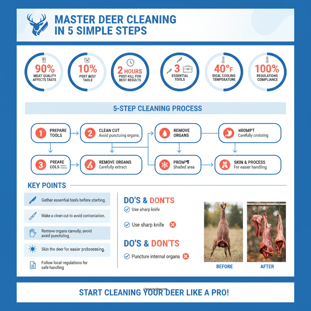 how do you clean deer meat - Data Infographic and Statistics