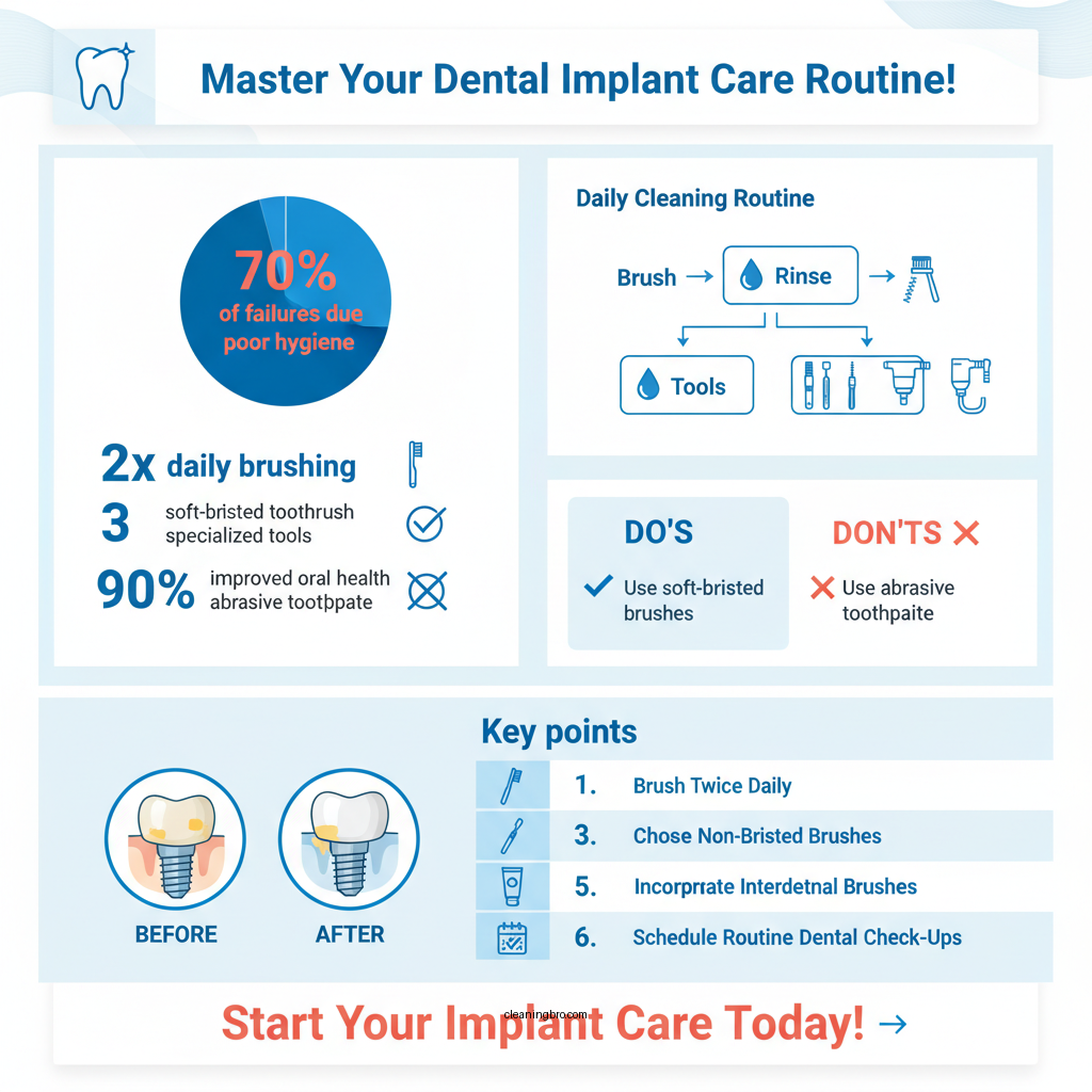 how do you clean dental implants - Data Infographic and Statistics