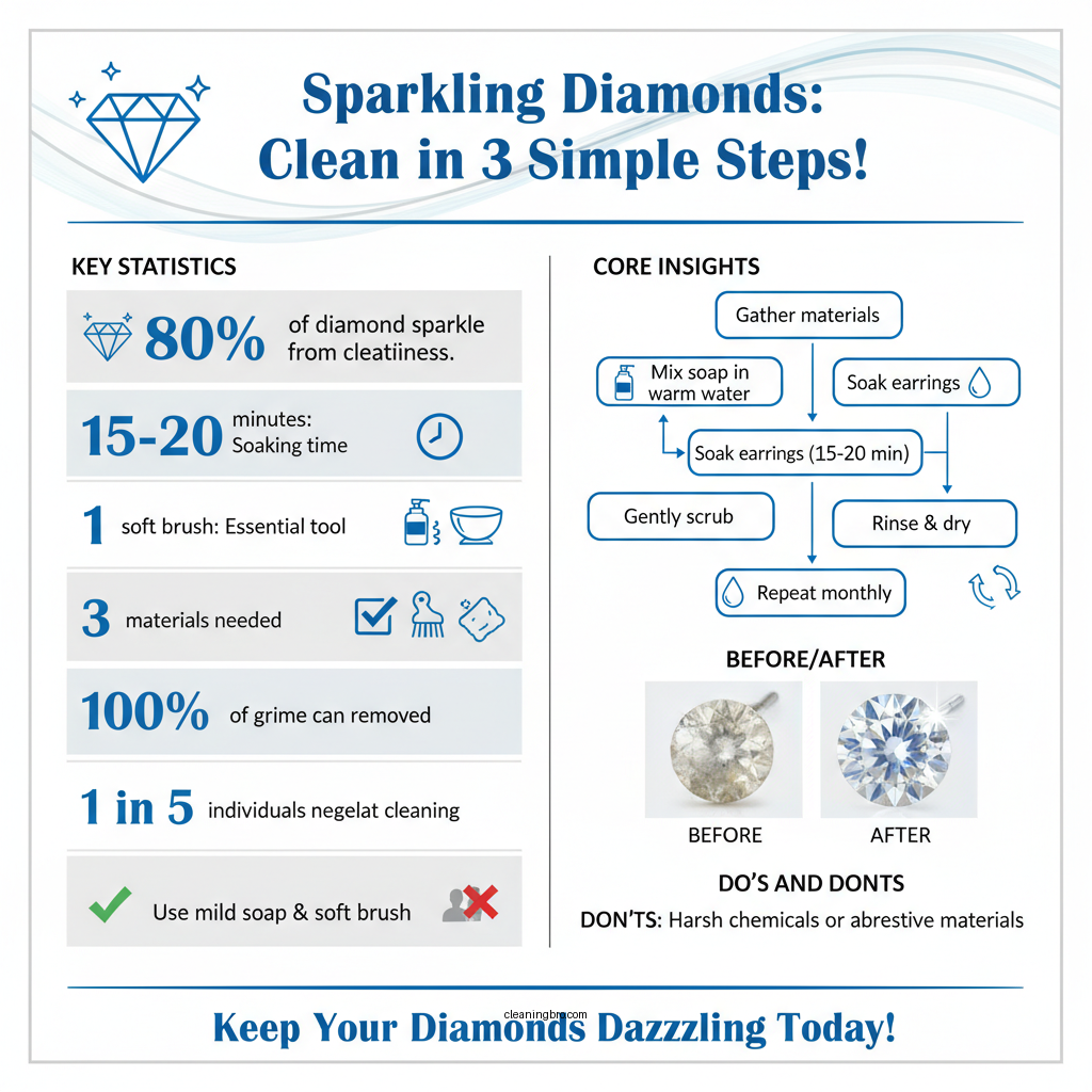 how do you clean diamond earrings - Data Infographic and Statistics