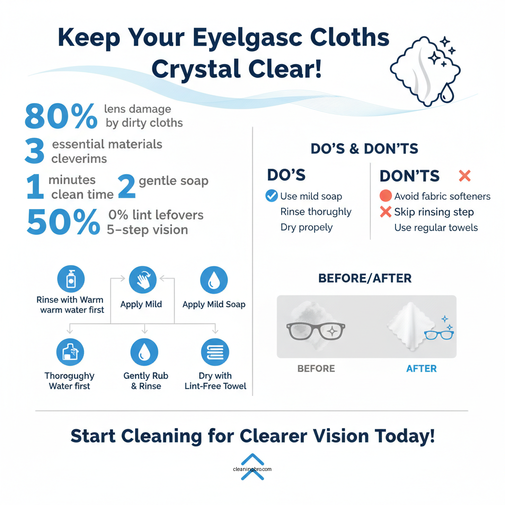 how do you clean eyeglass cloths - Data Infographic and Statistics