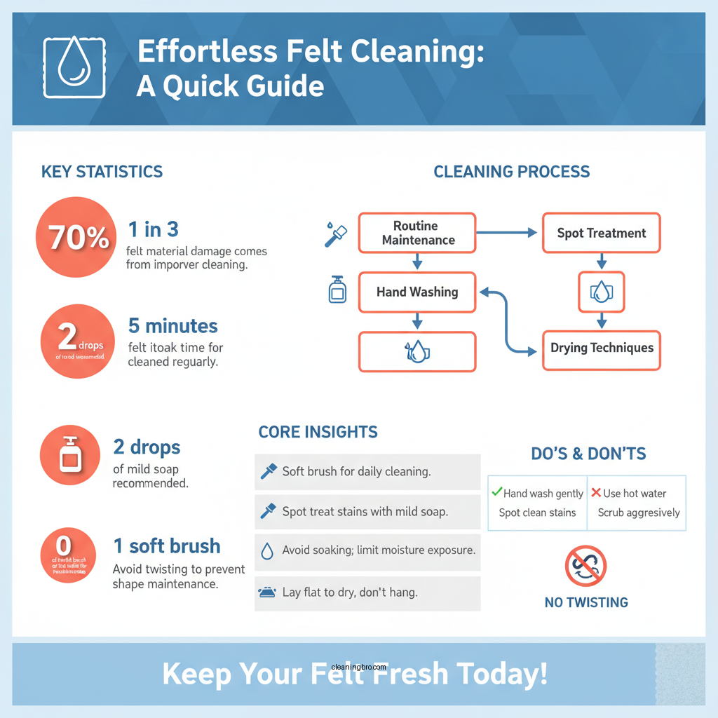 how do you clean felt material - Data Infographic and Statistics