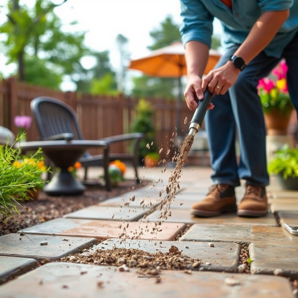 Remove Debris and Loose Dirt - how do you clean flagstone patio