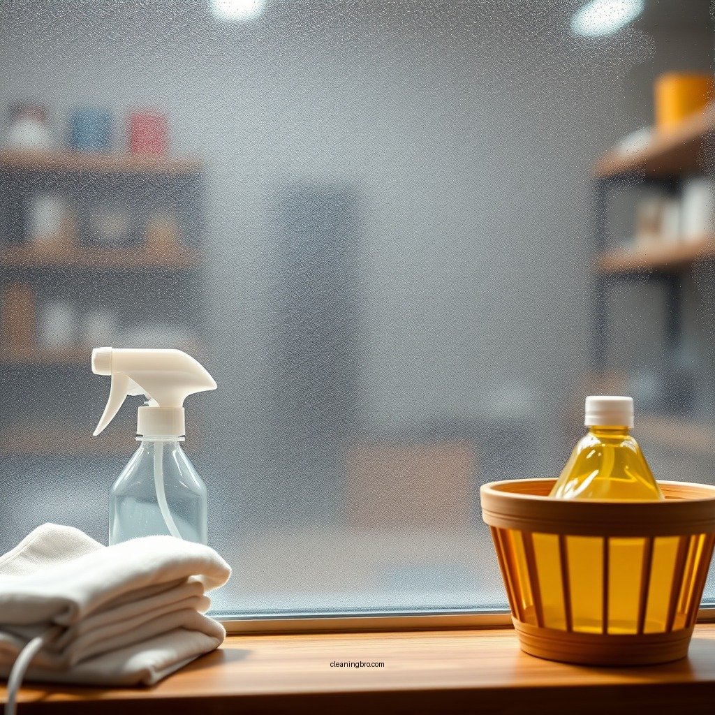 Essential Cleaning Supplies - how do you clean frosted glass