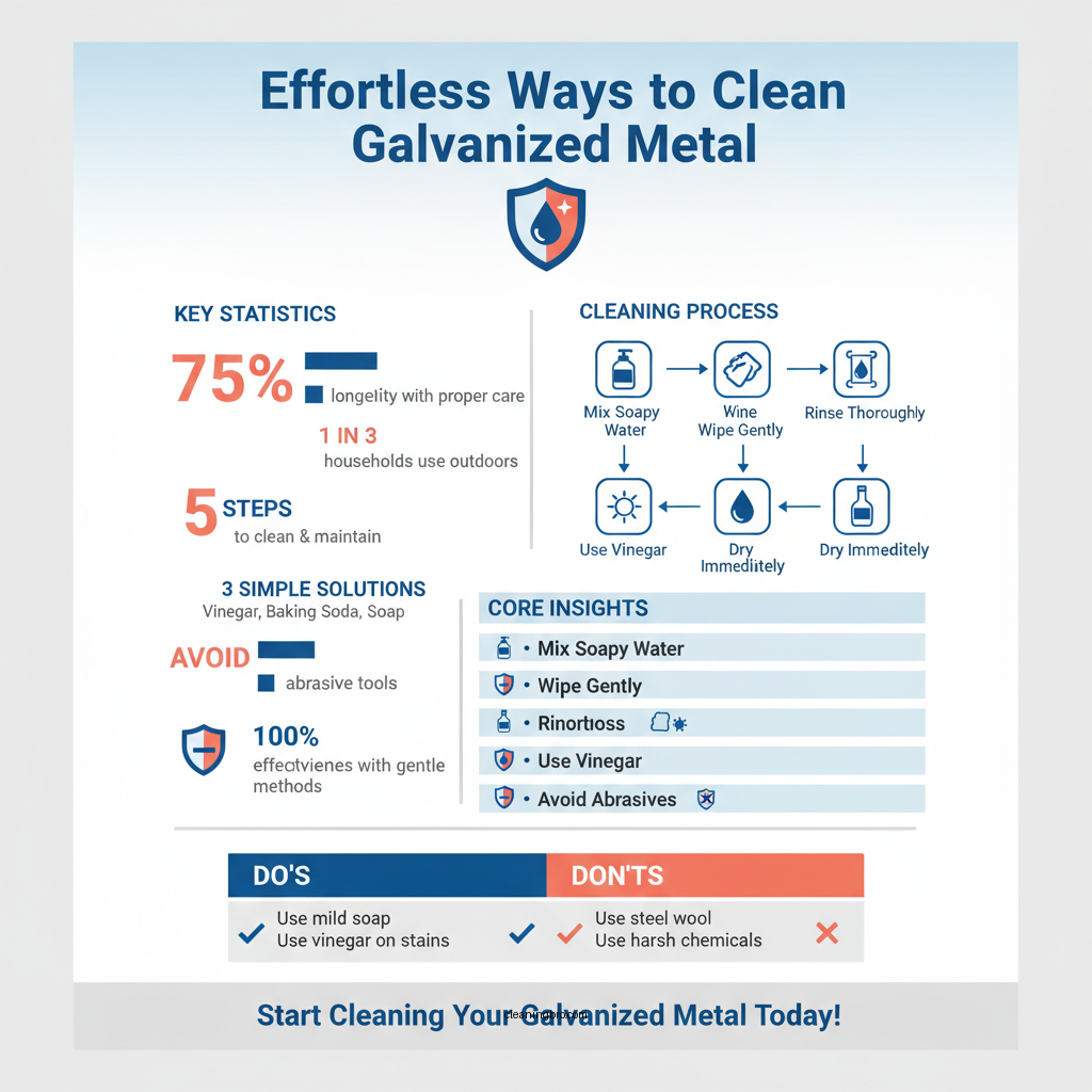 how do you clean galvanized metal - Data Infographic and Statistics