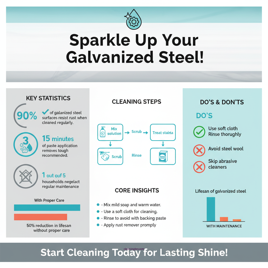 how do you clean galvanized steel - Data Infographic and Statistics