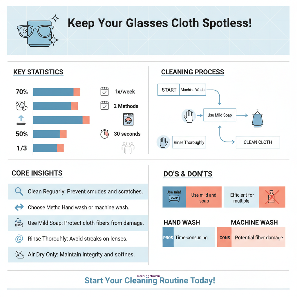 how do you clean glasses cloth - Data Infographic and Statistics