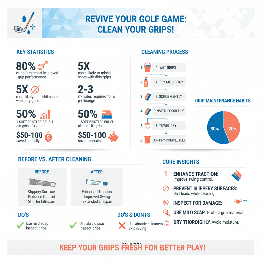 how do you clean golf club grips - Data Infographic and Statistics