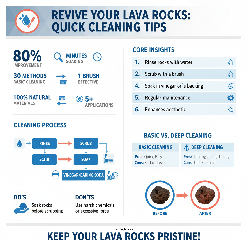 how do you clean lava rocks - Data Infographic and Statistics