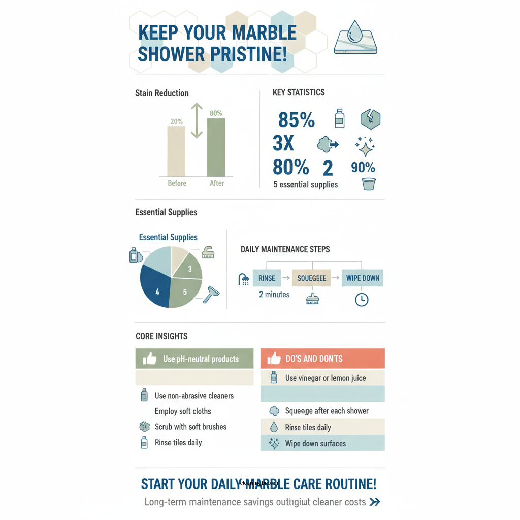 how do you clean marble tile in shower - Data Infographic and Statistics