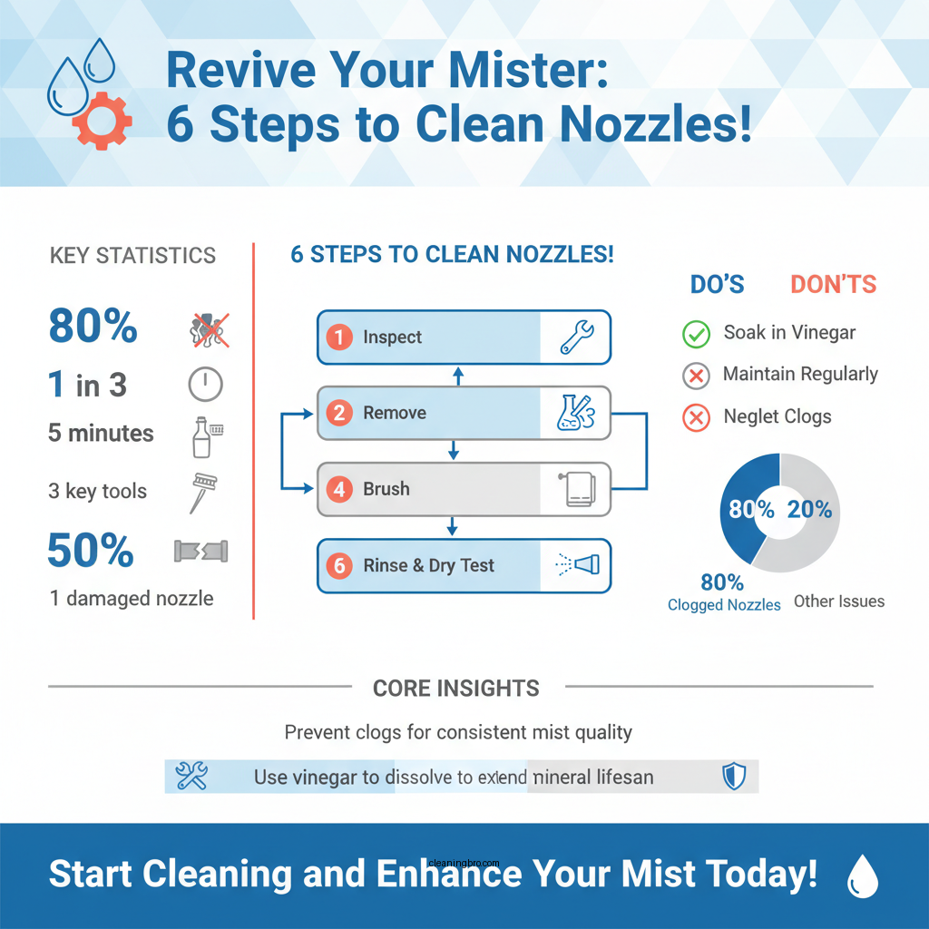 how do you clean mister nozzles - Data Infographic and Statistics