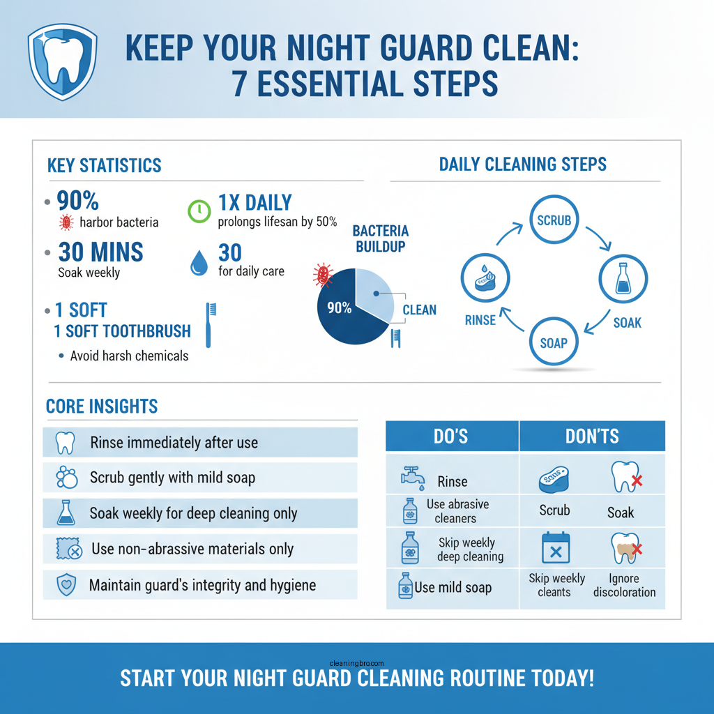 how do you clean night guards - Data Infographic and Statistics