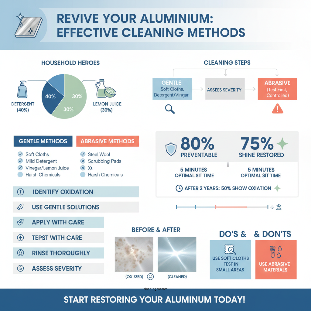 how do you clean oxidized aluminum - Data Infographic and Statistics