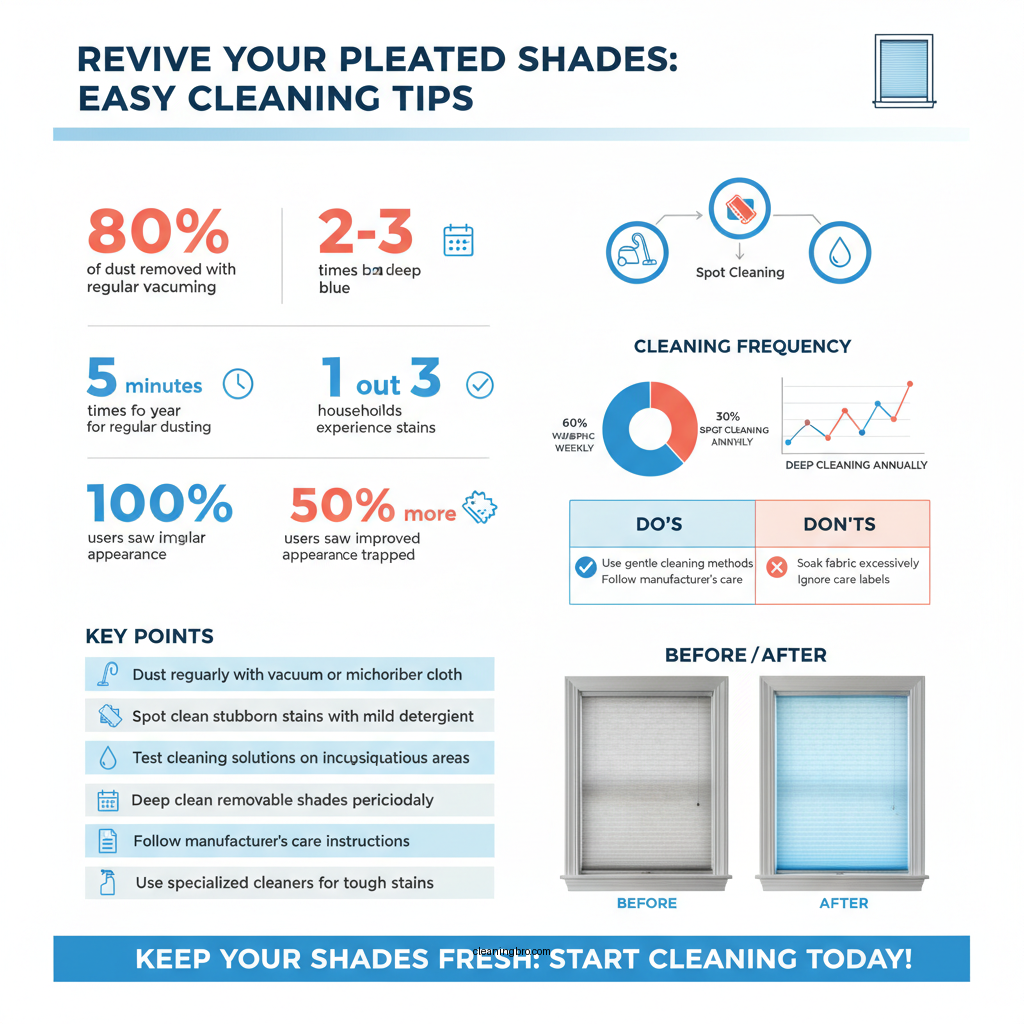 how do you clean pleated shades - Data Infographic and Statistics